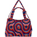 Pattern Curve Design Double Compartment Shoulder Bag View2