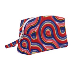 Pattern Curve Design Wristlet Pouch Bag (Medium)
