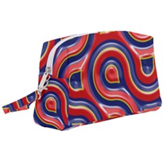 Pattern Curve Design Wristlet Pouch Bag (Large)