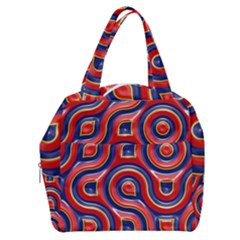 Pattern Curve Design Boxy Hand Bag
