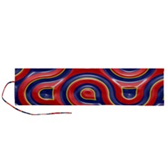 Pattern Curve Design Roll Up Canvas Pencil Holder (L)