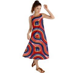 Pattern Curve Design Summer Maxi Dress