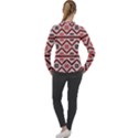 Folklore Ethnic Pattern Background Women s Pique Long Sleeve Tee View2