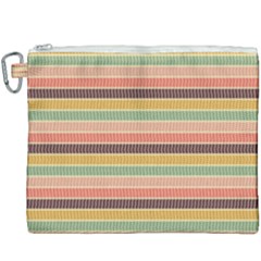 Vintage Stripes Lines Background Canvas Cosmetic Bag (xxxl) by Nexatart