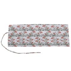 Photo Illustration Floral Motif Striped Design Roll Up Canvas Pencil Holder (s) by dflcprintsclothing
