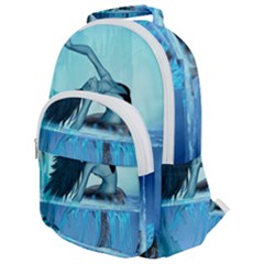 Wonderful Jellyfish Women Rounded Multi Pocket Backpack by FantasyWorld7