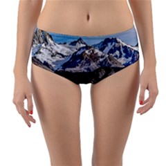 El Chalten Landcape Andes Patagonian Mountains, Agentina Reversible Mid-waist Bikini Bottoms by dflcprintsclothing