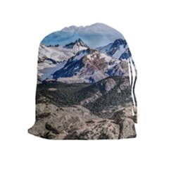 El Chalten Landcape Andes Patagonian Mountains, Agentina Drawstring Pouch (xl) by dflcprintsclothing