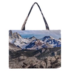 El Chalten Landcape Andes Patagonian Mountains, Agentina Zipper Medium Tote Bag by dflcprintsclothing