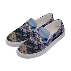 El Chalten Landcape Andes Patagonian Mountains, Agentina Women s Canvas Slip Ons by dflcprintsclothing