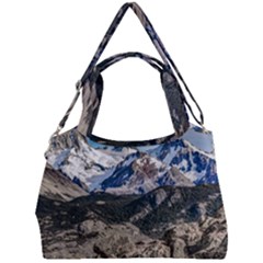 El Chalten Landcape Andes Patagonian Mountains, Agentina Double Compartment Shoulder Bag by dflcprintsclothing