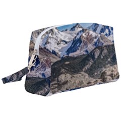 El Chalten Landcape Andes Patagonian Mountains, Agentina Wristlet Pouch Bag (large) by dflcprintsclothing