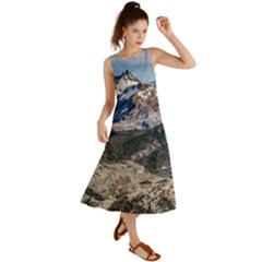 El Chalten Landcape Andes Patagonian Mountains, Agentina Summer Maxi Dress by dflcprintsclothing