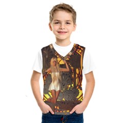 Steampunk Clockwork And Steampunk Girl Kids  Sportswear