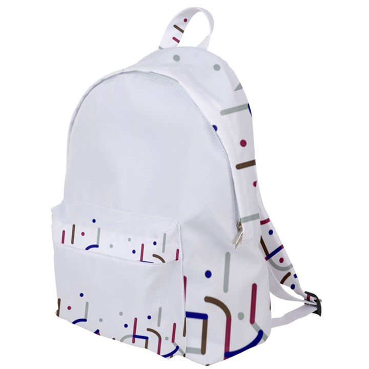 Lines And Dots Motif Geometric Print The Plain Backpack