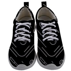 Coffee Background Mens Athletic Shoes by Vaneshart