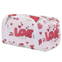 Hand Drawn Valentines Day Element Collection Toiletries Pouch by Vaneshart