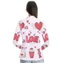 Hand Drawn Valentines Day Element Collection Drape Collar Cardigan View2