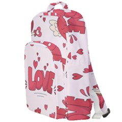 Hand Drawn Valentines Day Element Collection Double Compartment Backpack by Vaneshart