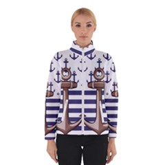 Anchor Background Design Winter Jacket by Vaneshart