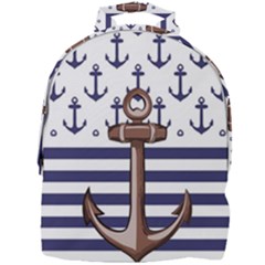 Anchor Background Design Mini Full Print Backpack by Vaneshart