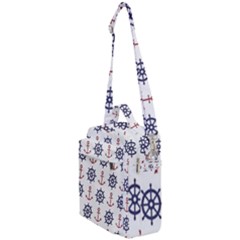 Nautical Seamless Pattern Crossbody Day Bag by Vaneshart