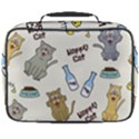 Happy Cats Pattern Background Full Print Lunch Bag View2