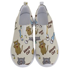 Happy Cats Pattern Background No Lace Lightweight Shoes