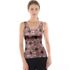 Hibiscus Flowers Collage Pattern Design Tank Top by dflcprintsclothing