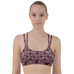 Hibiscus Flowers Collage Pattern Design Line Them Up Sports Bra by dflcprintsclothing