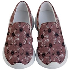 Hibiscus Flowers Collage Pattern Design Kids Lightweight Slip Ons by dflcprintsclothing