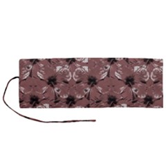 Hibiscus Flowers Collage Pattern Design Roll Up Canvas Pencil Holder (m) by dflcprintsclothing