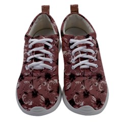 Hibiscus Flowers Collage Pattern Design Women Athletic Shoes by dflcprintsclothing