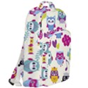 Funny Colorful Owls Double Compartment Backpack View2