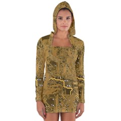 Pcb Printed Circuit Board Long Sleeve Hooded T-shirt