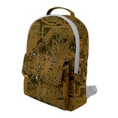 Pcb Printed Circuit Board Flap Pocket Backpack (large) by Vaneshart