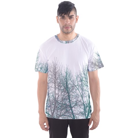 Multicolor Graphic Botanical Print Men s Sports Mesh Tee by dflcprintsclothing