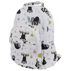 Cute Sloths Rounded Multi Pocket Backpack by Sobalvarro