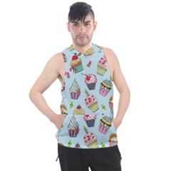 Cupcake Doodle Pattern Men s Sleeveless Hoodie by Sobalvarro