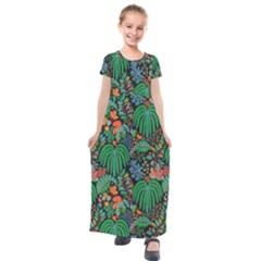 14 Kids  Short Sleeve Maxi Dress