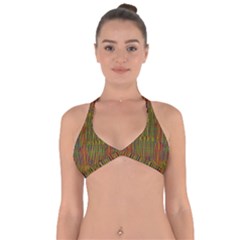 Colors From The Sea Decorative Halter Neck Bikini Top by pepitasart