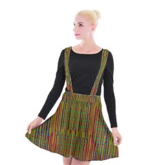 Colors From The Sea Decorative Suspender Skater Skirt by pepitasart