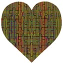 Colors From The Sea Decorative Wooden Puzzle Heart View1