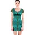 Shimmering Colors From The Sea Decorative Short Sleeve Bodycon Dress View1