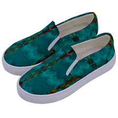 Shimmering Colors From The Sea Decorative Kids  Canvas Slip Ons by pepitasart