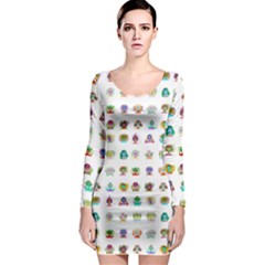 All The Aliens Teeny Long Sleeve Bodycon Dress