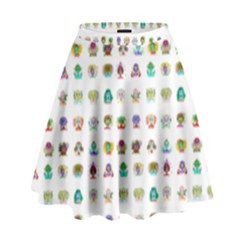 All The Aliens Teeny High Waist Skirt