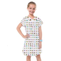 All The Aliens Teeny Kids  Drop Waist Dress