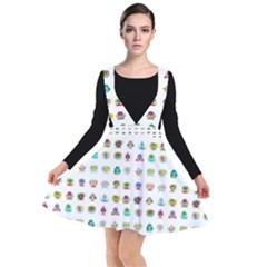 All The Aliens Teeny Plunge Pinafore Dress