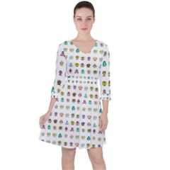 All The Aliens Teeny Ruffle Dress